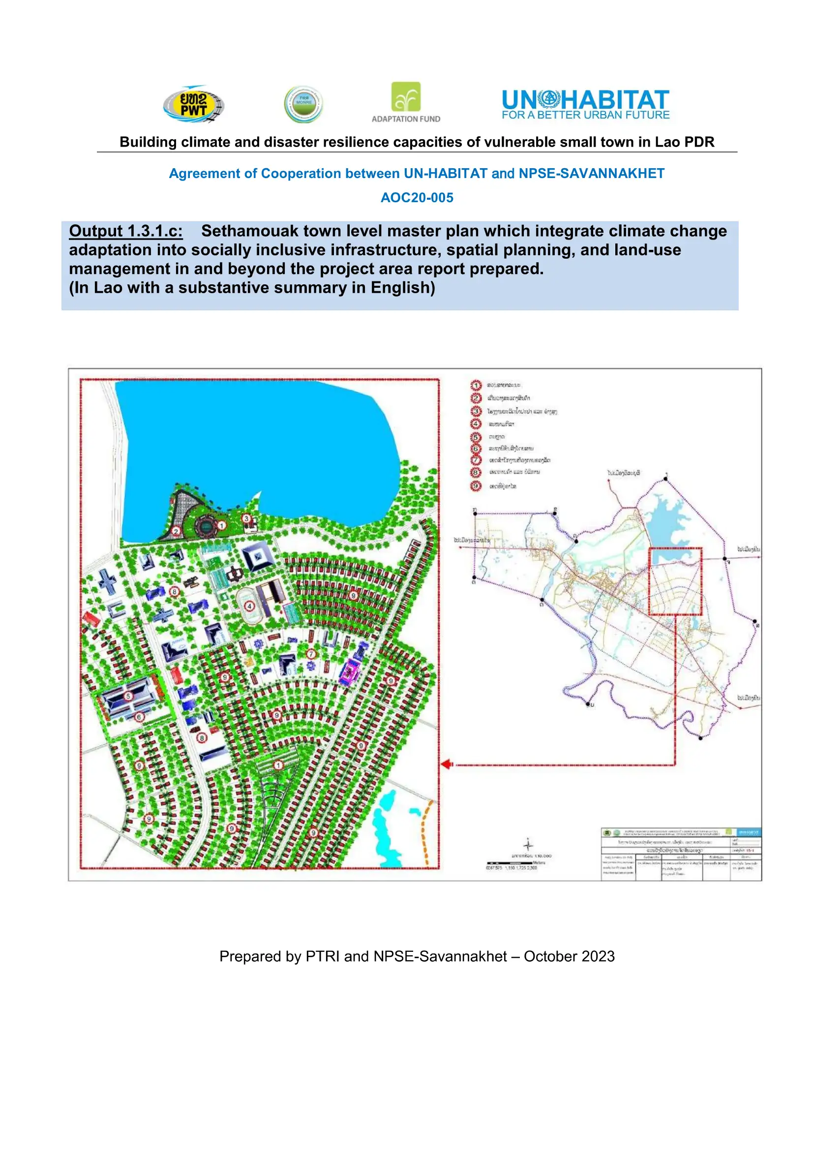 Climate Change And Basic Services Sethamouak Master Plan Un Habitat